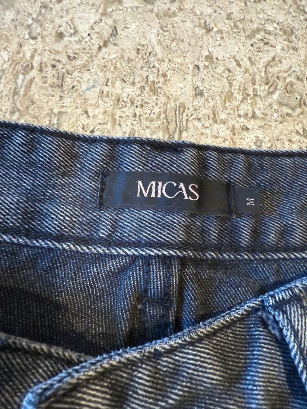 MICAS High-Waist Cargo Wide Leg Jeans - Washed Gray - Picture 8 of 9